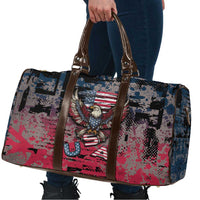 Patriotic Rebel American Travel Bag Grunge USA Eagle Flag - Wonder Print Shop
