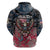 Personalized Patriotic Rebel American Zip Hoodie Grunge USA Eagle Flag - Wonder Print Shop