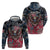 Personalized Patriotic Rebel American Zip Hoodie Grunge USA Eagle Flag - Wonder Print Shop
