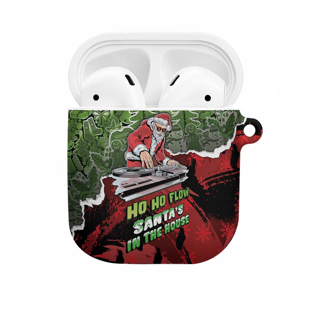 Hip Hop Christmas AirPods Case DJ Santa Ho Ho Flow - Wonder Print Shop