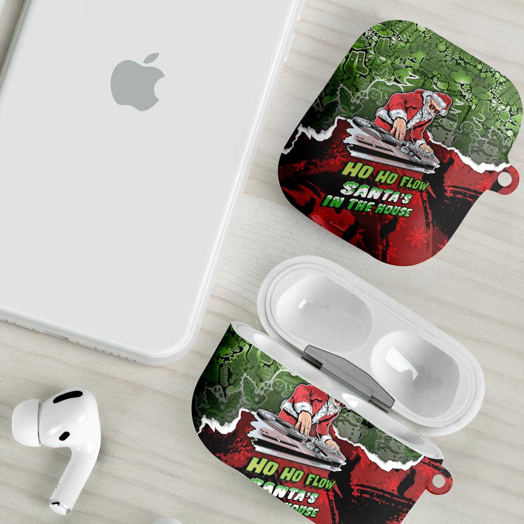 Hip Hop Christmas AirPods Case DJ Santa Ho Ho Flow - Wonder Print Shop