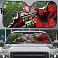 Hip Hop Christmas Auto Sun Shade DJ Santa Ho Ho Flow - Wonder Print Shop