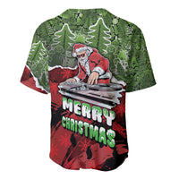 Hip Hop Christmas Baseball Jersey DJ Santa Ho Ho Flow - Wonder Print Shop