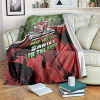 Hip Hop Christmas Blanket DJ Santa Ho Ho Flow - Wonder Print Shop