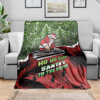 Hip Hop Christmas Blanket DJ Santa Ho Ho Flow - Wonder Print Shop