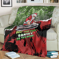 Hip Hop Christmas Blanket DJ Santa Ho Ho Flow - Wonder Print Shop