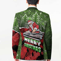 Hip Hop Christmas Blazer DJ Santa Ho Ho Flow - Wonder Print Shop