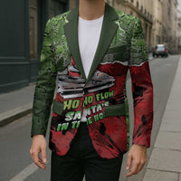 Hip Hop Christmas Blazer DJ Santa Ho Ho Flow - Wonder Print Shop