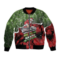Hip Hop Christmas Bomber Jacket DJ Santa Ho Ho Flow - Wonder Print Shop