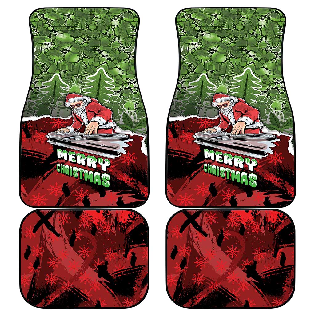 Hip Hop Christmas Car Mats DJ Santa Ho Ho Flow - Wonder Print Shop