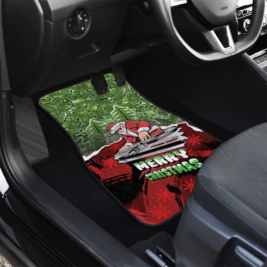 Hip Hop Christmas Car Mats DJ Santa Ho Ho Flow - Wonder Print Shop