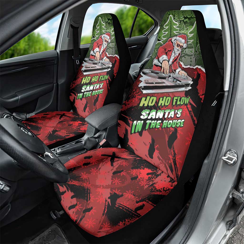 Hip Hop Christmas Car Seat Cover DJ Santa Ho Ho Flow - Wonder Print Shop
