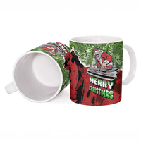 Hip Hop Christmas Ceramic Mug DJ Santa Ho Ho Flow - Wonder Print Shop