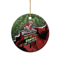Hip Hop Christmas Ceramic Ornament DJ Santa Ho Ho Flow - Wonder Print Shop