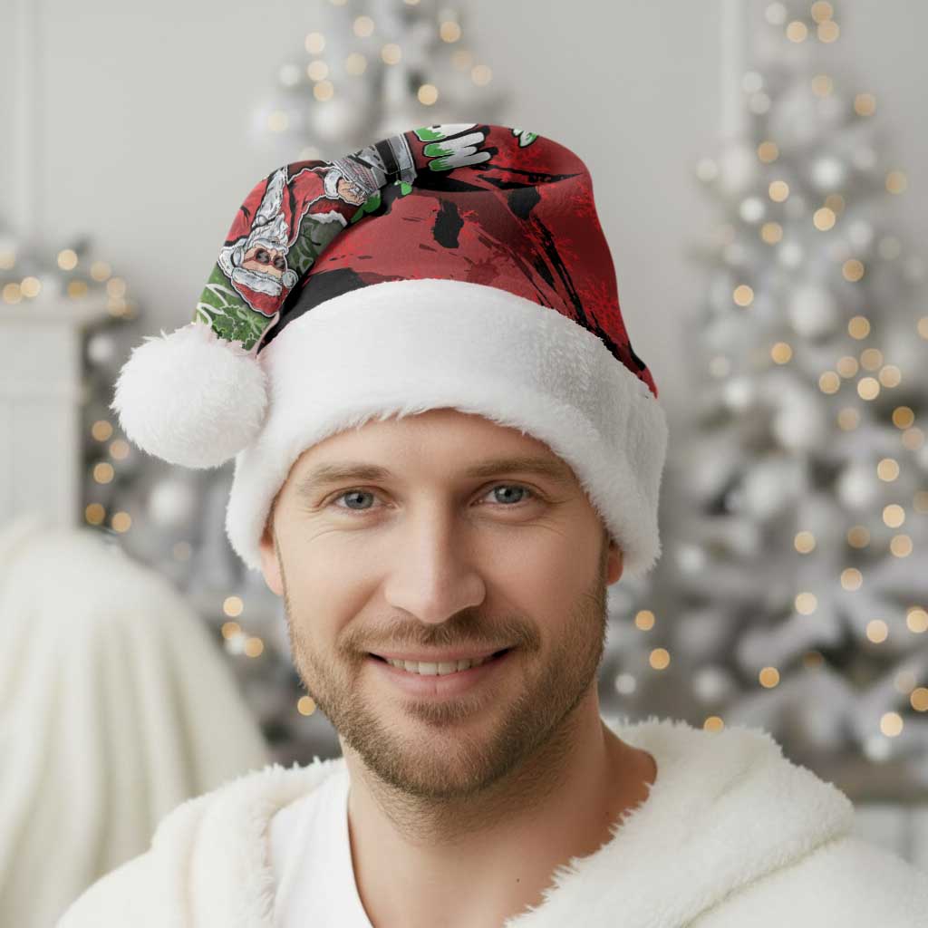 Hip Hop Christmas Santa Hat DJ Santa Ho Ho Flow - Wonder Print Shop