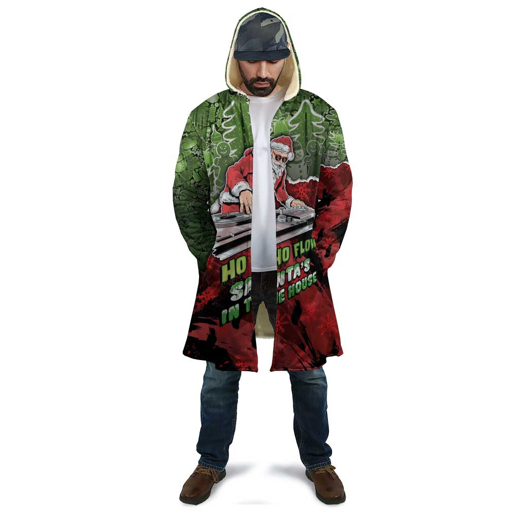 Hip Hop Christmas Cloak DJ Santa Ho Ho Flow - Wonder Print Shop