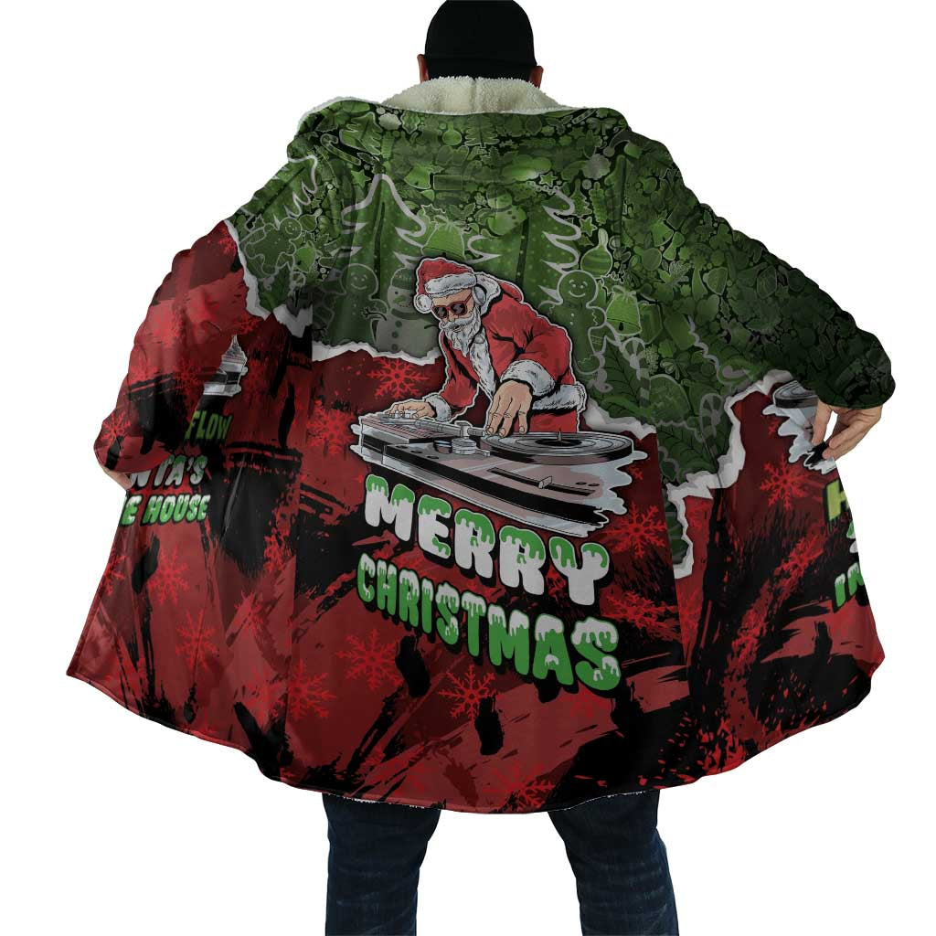 Hip Hop Christmas Cloak DJ Santa Ho Ho Flow - Wonder Print Shop