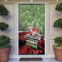 Hip Hop Christmas Door Cover DJ Santa Ho Ho Flow - Wonder Print Shop