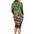 Hip Hop Christmas Family Matching Long Sleeve Bodycon Dress and Hawaiian Shirt DJ Santa Ho Ho Flow - Wonder Print Shop