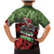 Hip Hop Christmas Family Matching Mermaid Dress and Hawaiian Shirt DJ Santa Ho Ho Flow - Wonder Print Shop