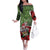 Hip Hop Christmas Family Matching Off The Shoulder Long Sleeve Dress and Hawaiian Shirt DJ Santa Ho Ho Flow - Wonder Print Shop