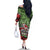 Hip Hop Christmas Family Matching Off The Shoulder Long Sleeve Dress and Hawaiian Shirt DJ Santa Ho Ho Flow - Wonder Print Shop