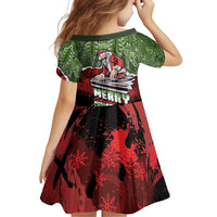 Hip Hop Christmas Family Matching Puletasi and Hawaiian Shirt DJ Santa Ho Ho Flow - Wonder Print Shop