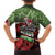 Hip Hop Christmas Family Matching Short Sleeve Bodycon Dress and Hawaiian Shirt DJ Santa Ho Ho Flow - Wonder Print Shop