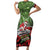 Hip Hop Christmas Family Matching Short Sleeve Bodycon Dress and Hawaiian Shirt DJ Santa Ho Ho Flow - Wonder Print Shop