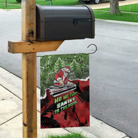 Hip Hop Christmas Garden Flag DJ Santa Ho Ho Flow - Wonder Print Shop