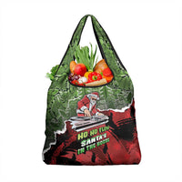 Hip Hop Christmas Grocery Bag DJ Santa Ho Ho Flow - Wonder Print Shop