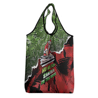 Hip Hop Christmas Grocery Bag DJ Santa Ho Ho Flow - Wonder Print Shop