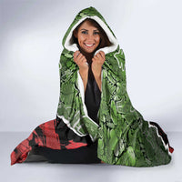 Hip Hop Christmas Hooded Blanket DJ Santa Ho Ho Flow - Wonder Print Shop