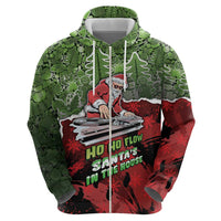 Hip Hop Christmas Hoodie DJ Santa Ho Ho Flow - Wonder Print Shop