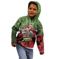 Hip Hop Christmas Kid Hoodie DJ Santa Ho Ho Flow - Wonder Print Shop