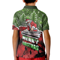 Hip Hop Christmas Kid Polo Shirt DJ Santa Ho Ho Flow - Wonder Print Shop