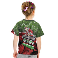 Hip Hop Christmas Kid T Shirt DJ Santa Ho Ho Flow - Wonder Print Shop