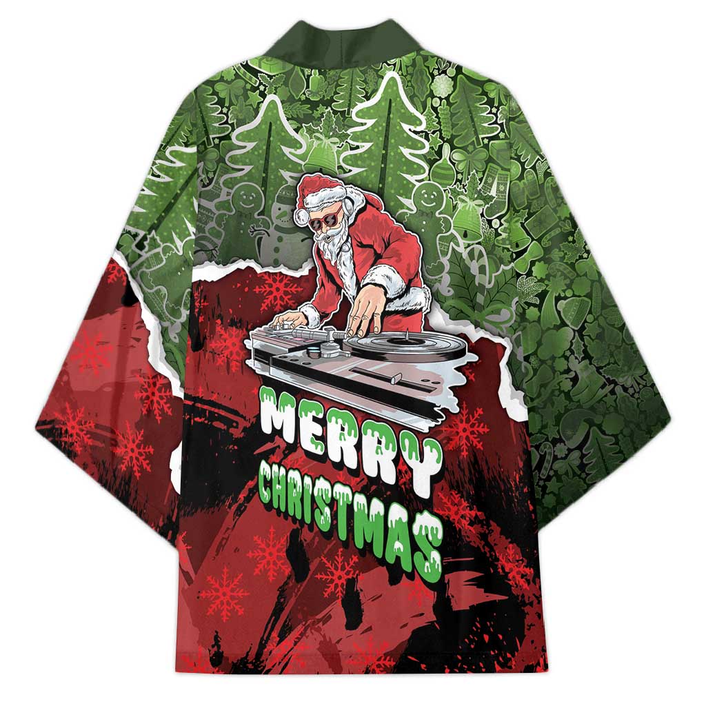 Hip Hop Christmas Kimono DJ Santa Ho Ho Flow - Wonder Print Shop
