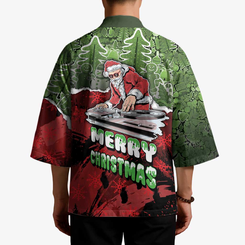 Hip Hop Christmas Kimono DJ Santa Ho Ho Flow - Wonder Print Shop