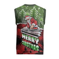 Hip Hop Christmas Knitted V-Neck Vest DJ Santa Ho Ho Flow - Wonder Print Shop