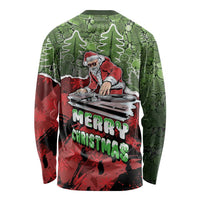 Hip Hop Christmas Long Sleeve Shirt DJ Santa Ho Ho Flow - Wonder Print Shop