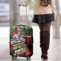Hip Hop Christmas Luggage Cover DJ Santa Ho Ho Flow - Wonder Print Shop