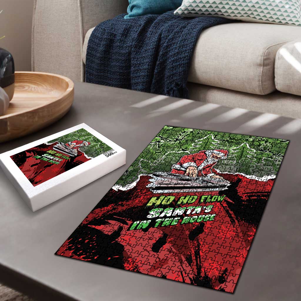 Hip Hop Christmas Puzzle DJ Santa Ho Ho Flow - Wonder Print Shop