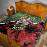 Hip Hop Christmas Quilt DJ Santa Ho Ho Flow - Wonder Print Shop