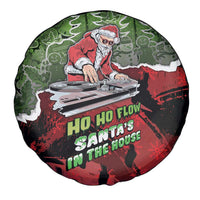 Hip Hop Christmas Spare Tire Cover DJ Santa Ho Ho Flow - Wonder Print Shop