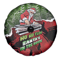 Hip Hop Christmas Spare Tire Cover DJ Santa Ho Ho Flow - Wonder Print Shop