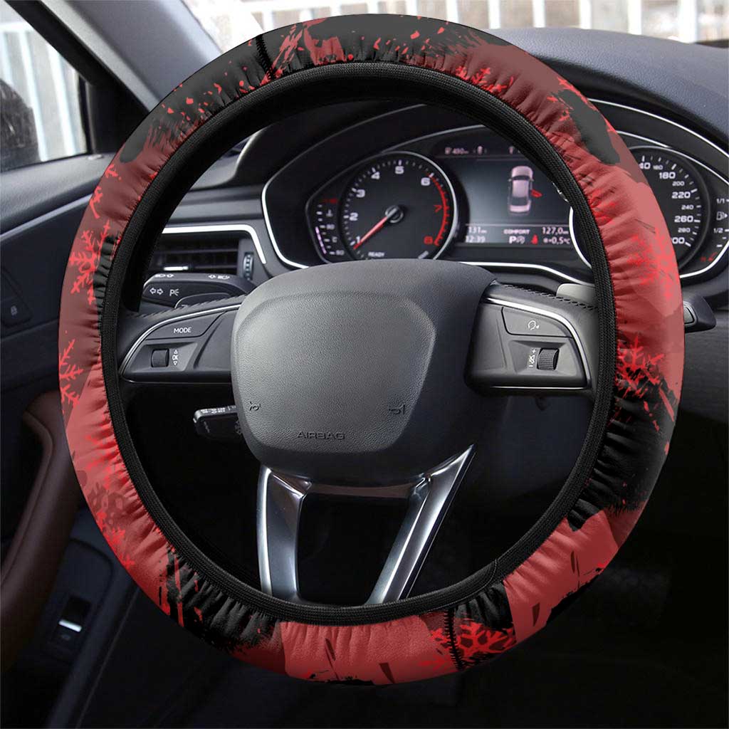 Hip Hop Christmas Steering Wheel Cover DJ Santa Ho Ho Flow - Wonder Print Shop