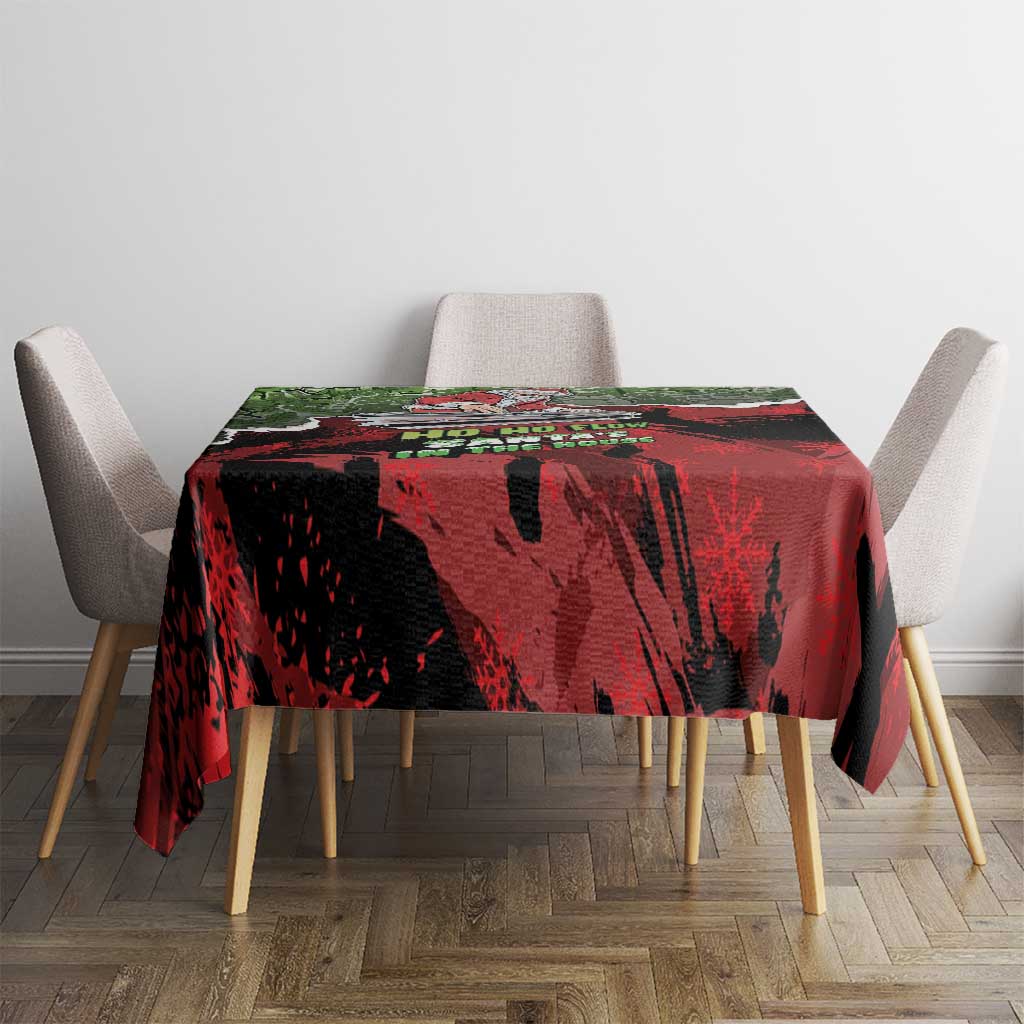 Hip Hop Christmas Tablecloth DJ Santa Ho Ho Flow - Wonder Print Shop