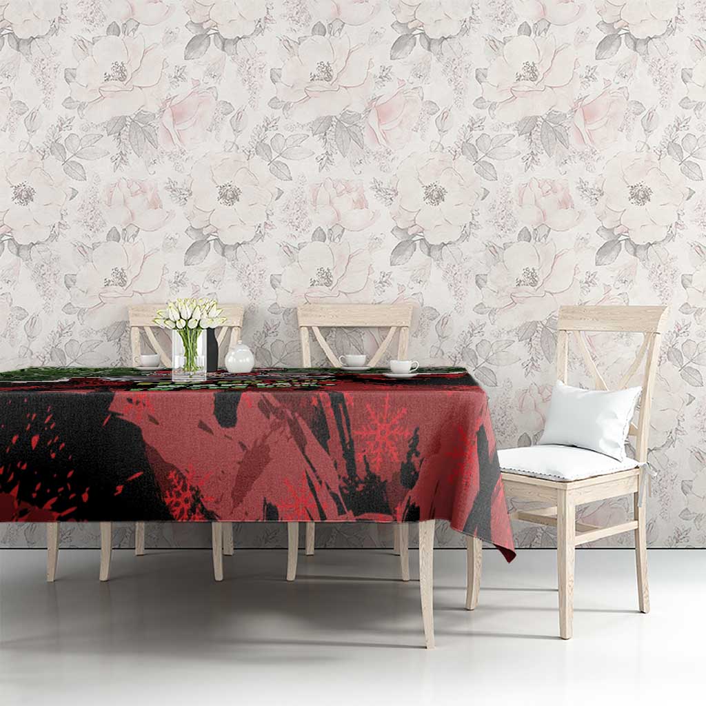 Hip Hop Christmas Tablecloth DJ Santa Ho Ho Flow - Wonder Print Shop