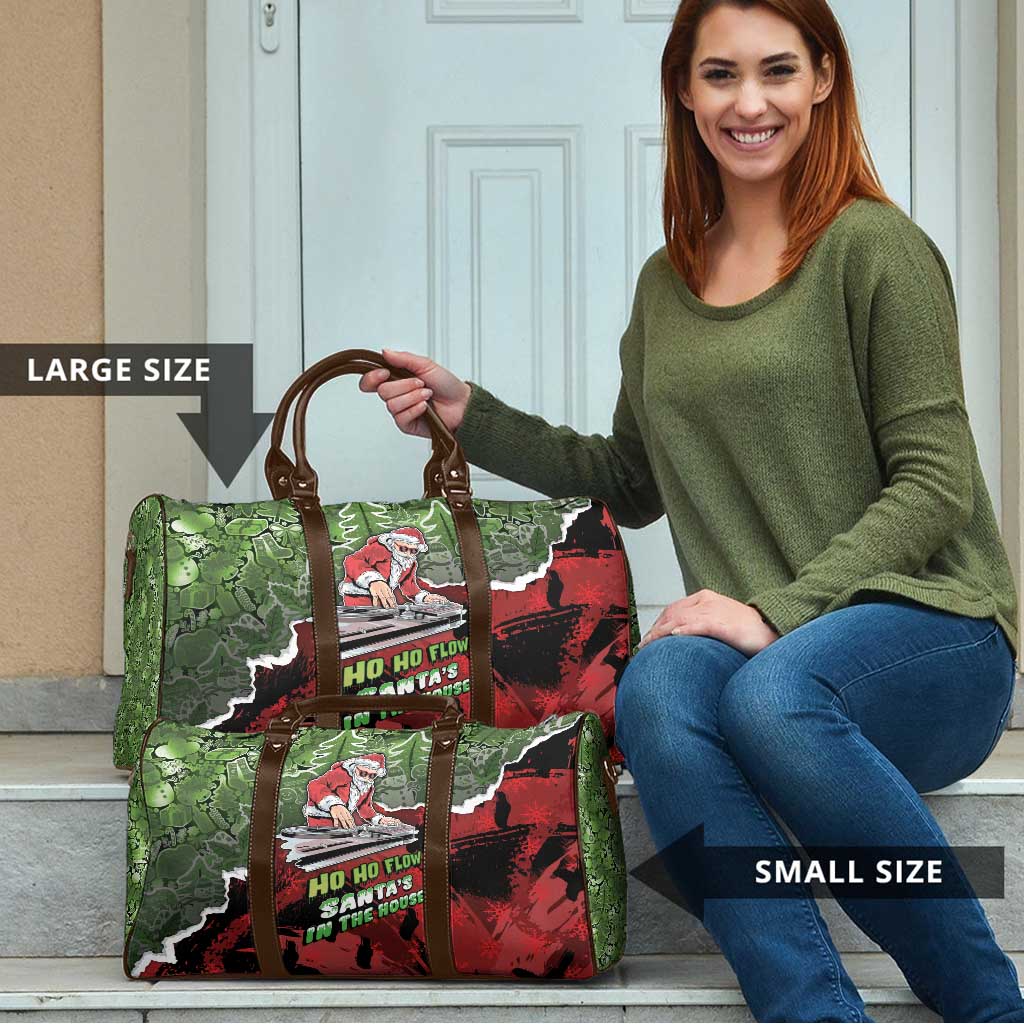 Hip Hop Christmas Travel Bag DJ Santa Ho Ho Flow - Wonder Print Shop